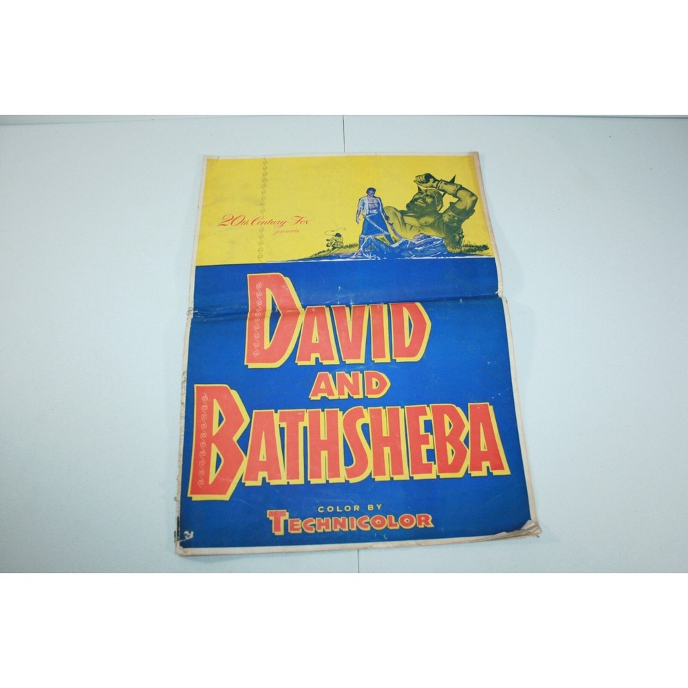 Vintage David and‎ Bathsheba Promo Campaign Ad Book Magazine 22" x 16"